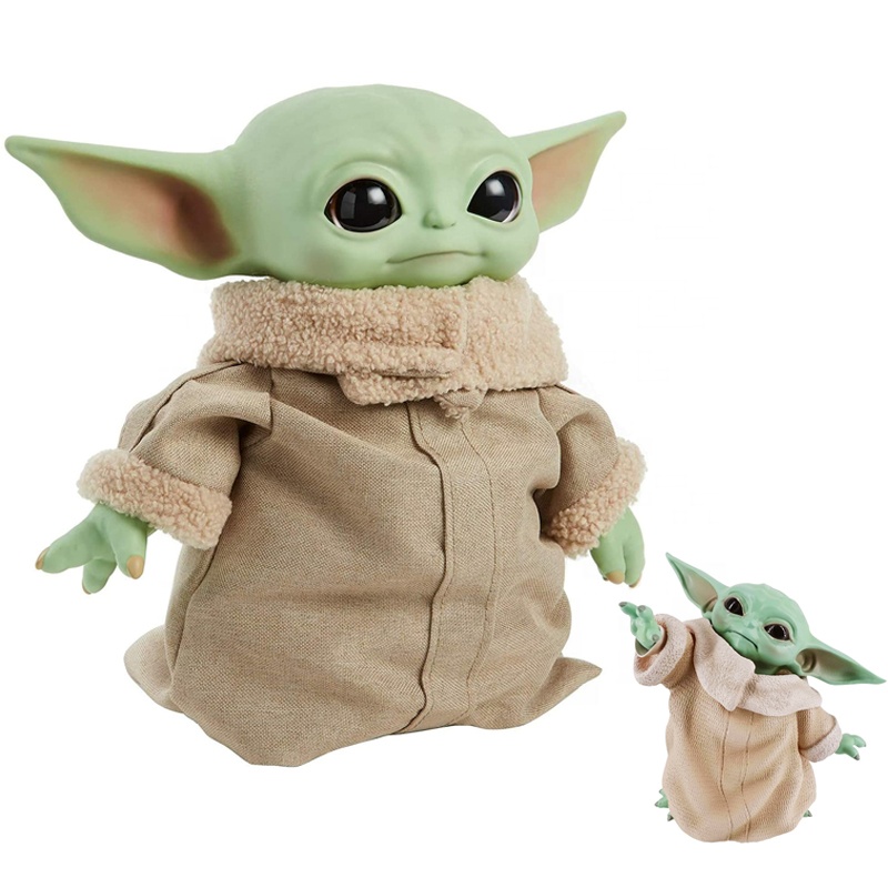 27cm Baby Yoda Toys The Mandalorian Latex Model Figure Hot Kids Toys Movie Star-wars Darth Vader Figure Toys Children Dolls
