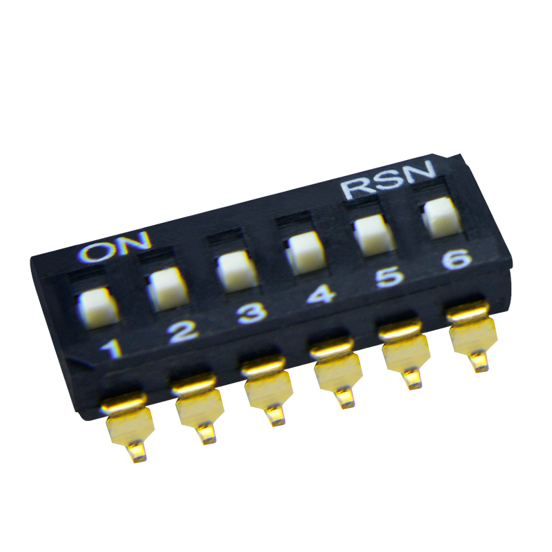 HONGJU SMD 6 Position DIP Switch With 6 Position Switch