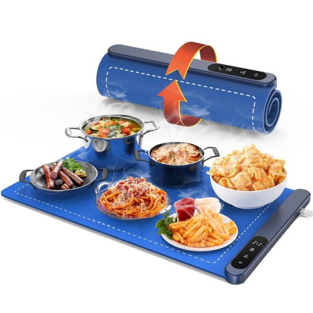 Hot Plates Food Warming Mat Thermal Equipment Silicon Heat Pad Tray for Warming Foods