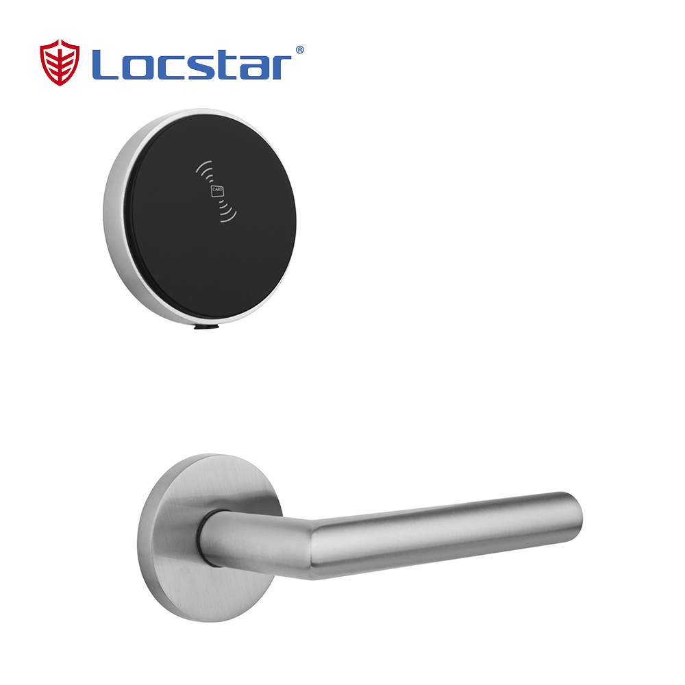 Locstar, высокобезопасная Rfid-карта, серебряные смарт-Электронные дверные замки для отеля