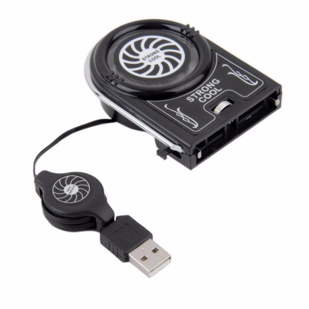 DIHAO USB Notebook Laptop Cooling Cooler Fan Pad Mini Vacuum Strong Cool Air Extract Flexible External for Laptop Computer