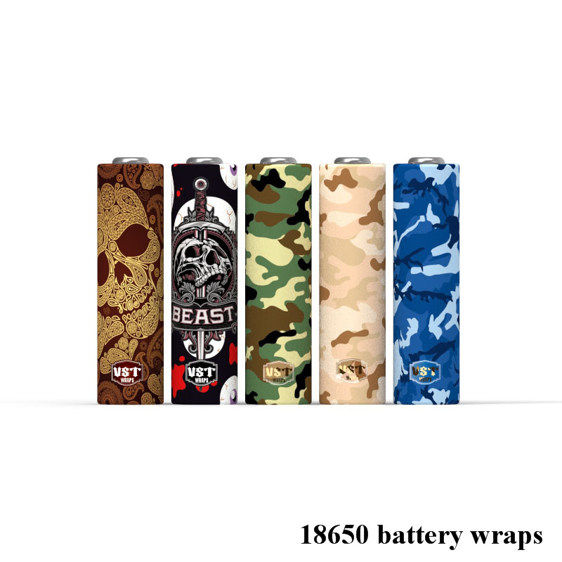 Vapes tech 2019 новейшая камуфляжная упаковка для аккумулятора 18650 18650 наклейки для аккумулятора
