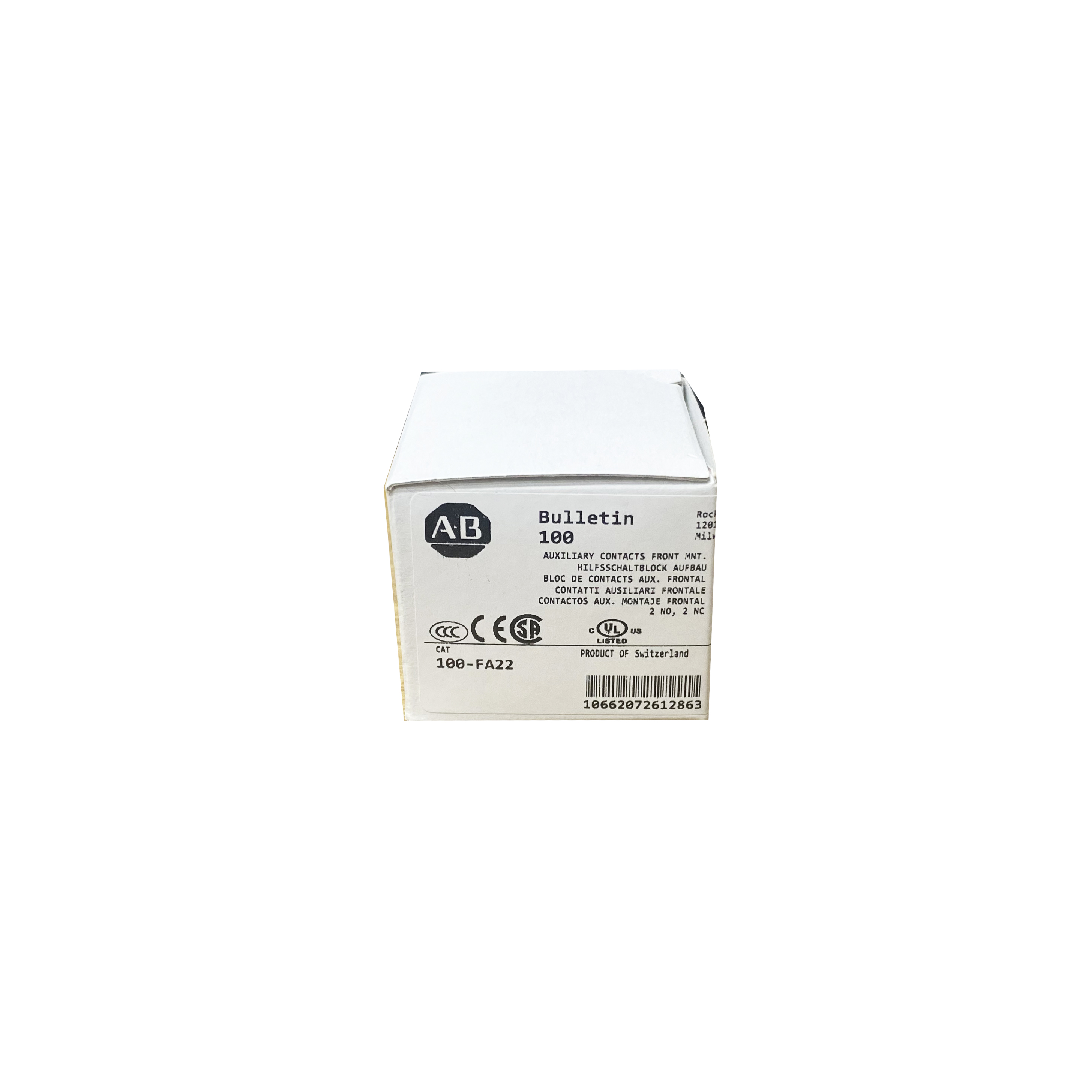 Совершенно новое и оригинальное реле 100-FA22 Allen Bradley