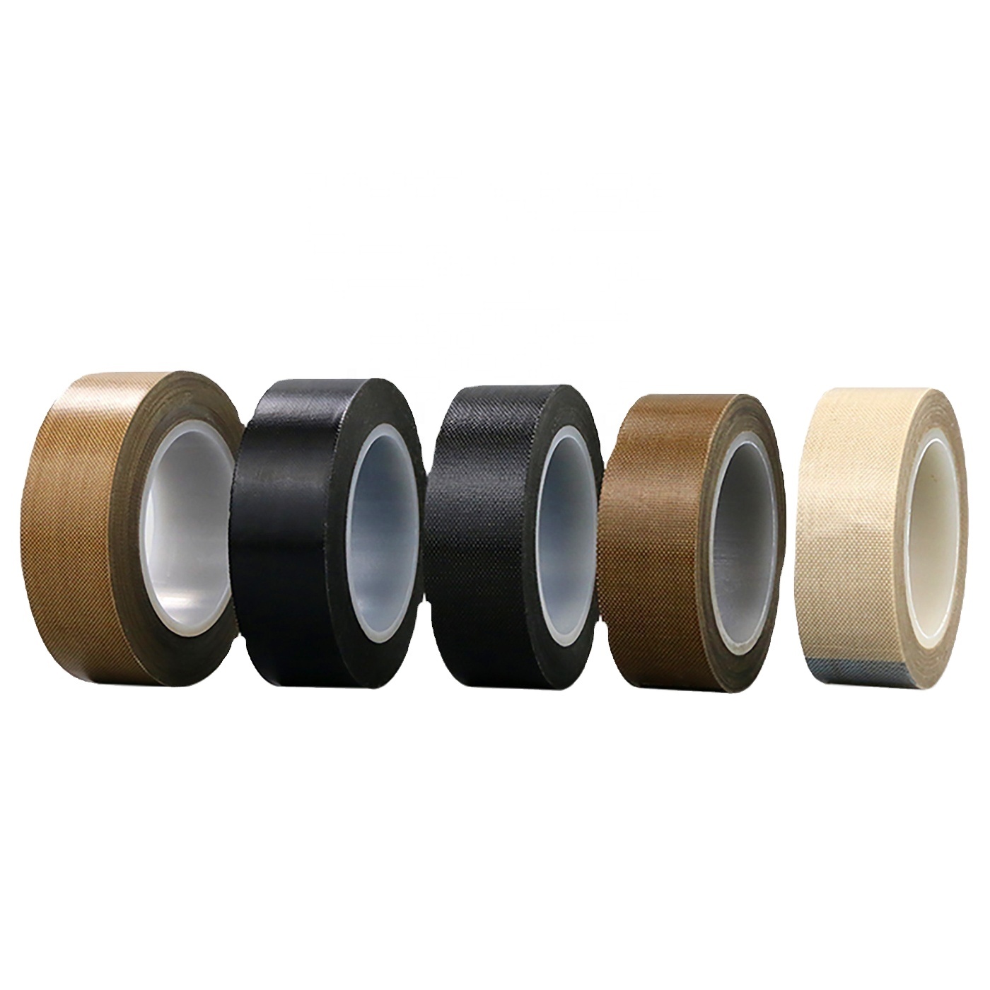 Anti-sticky 300 degree Celsius high temperature and heat resistance PTFE coated fiberglass fabric silicone adhesive tape