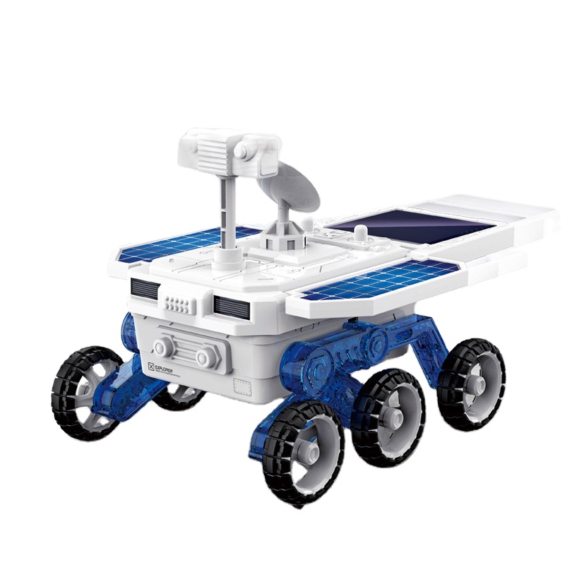China Quality Manufacturer Mars rover kids diy solar toy robot exploration vehicle new toys for education