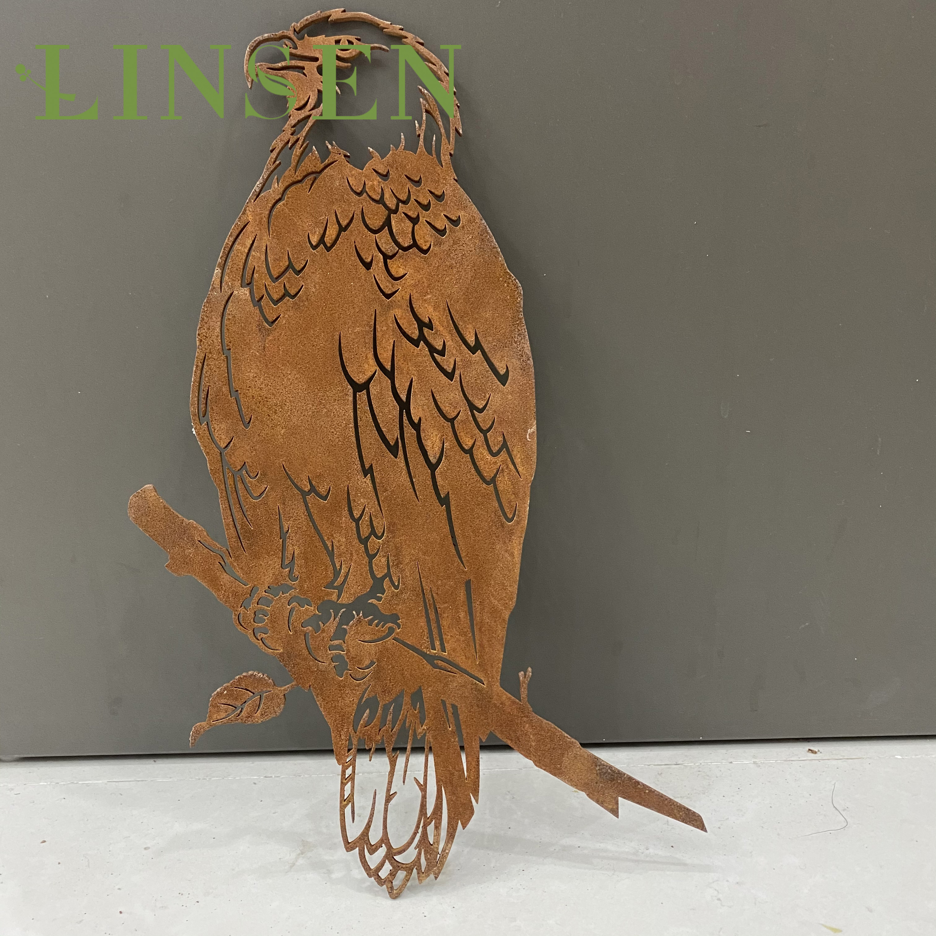 Уличная нержавеющая сталь Corten для лазерной резки металла птицы для украшения дерева