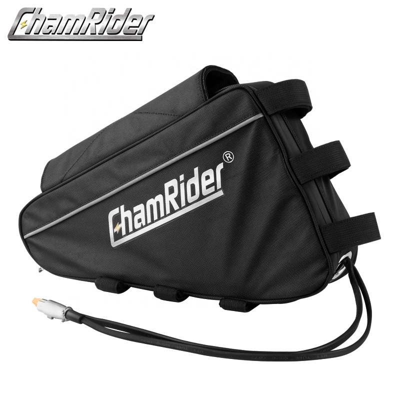 Треугольная батарея ChamRider 18650, 21700 Оригинальная батарея 36 в 48 в 52 в для электровелосипеда, аккумулятор большой емкости 40 Ач 250 Вт-1500 Вт, супермощная