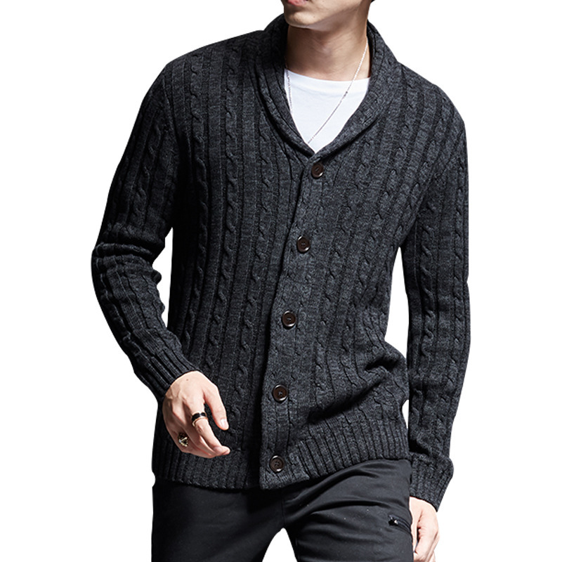 Cardigan Men Sweater Mencardigan Sweater Men Custom Make Male Fit V-neck Knitwear Blank Cardigan Cashmere Wool Button Coat Men W