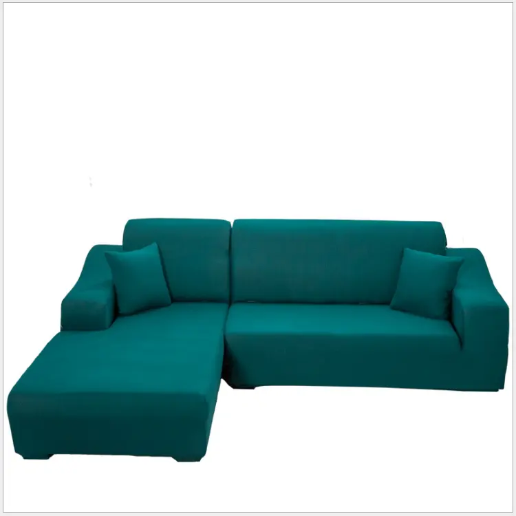 Modern luxury full sofa cover 6 seater polyester l shape sofa cover