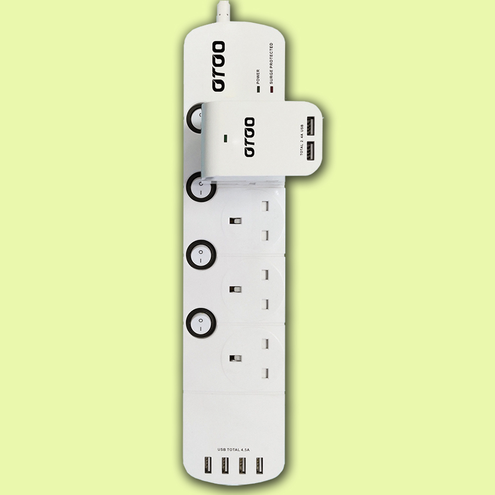 OEM ODM Extension Lead Vertical Power Outlet Dubai HK Socket Extension Leads