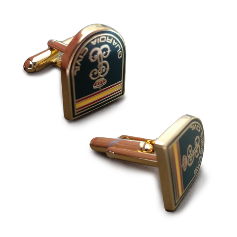 High quality Gold Silver Men Metal Stainless Steel Plain Custom Cufflinks/Cuff Link