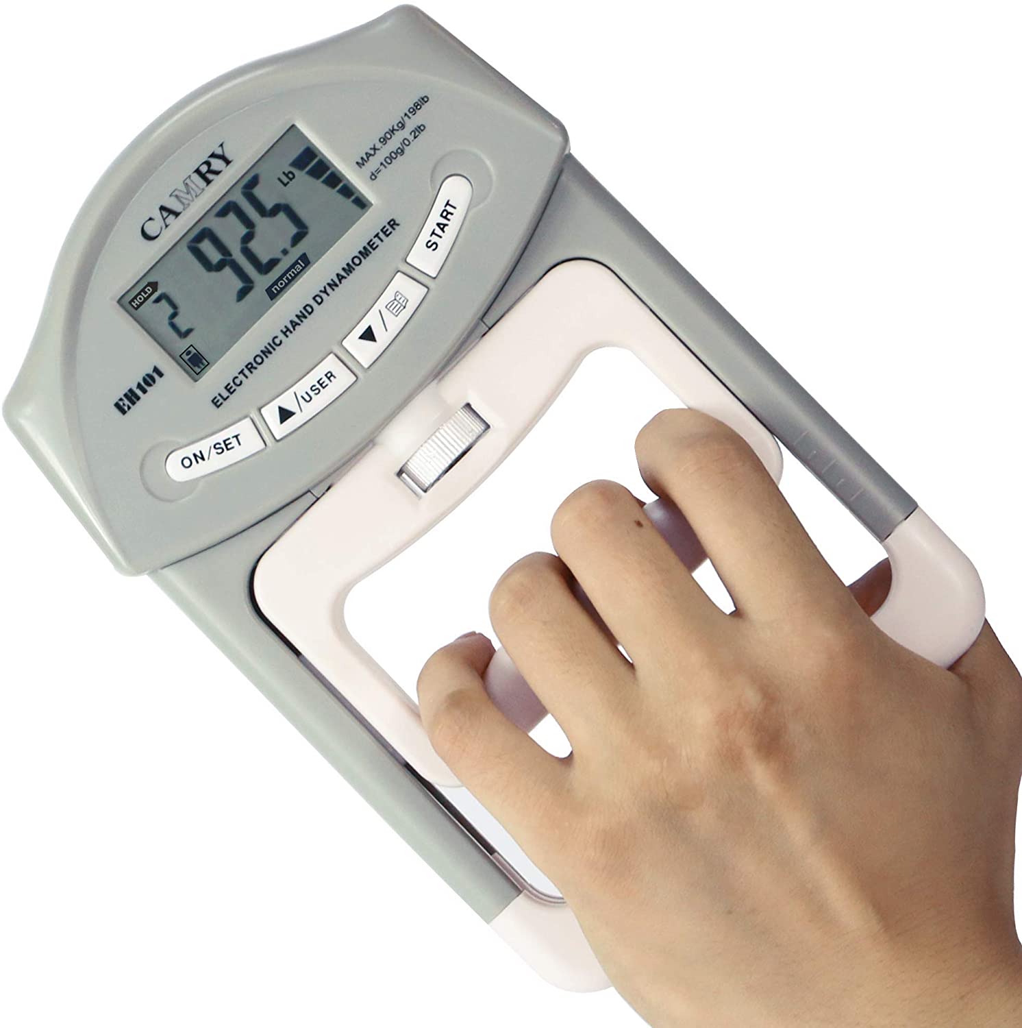Digital LCD Dynamometer Handle Power Measurement Intensity Counter Student Sports Test Gym Exercises