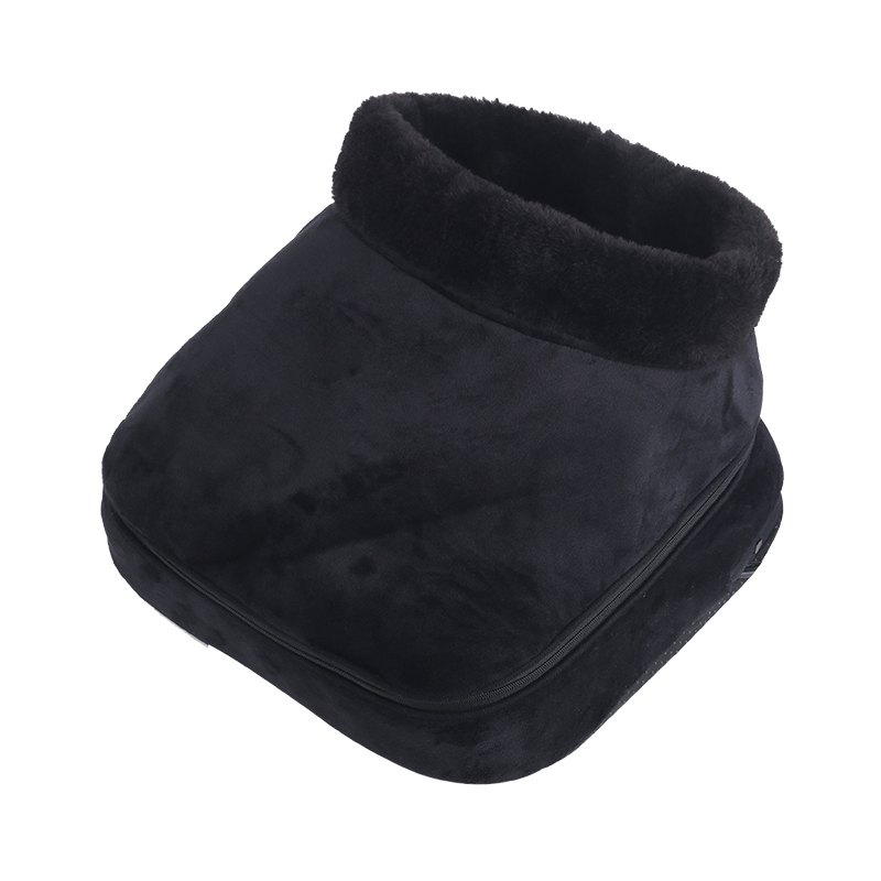 Factory wholesales hot sold 4D heated foot massage shoes air pressure therapy Shiatsu washable foot massager boots