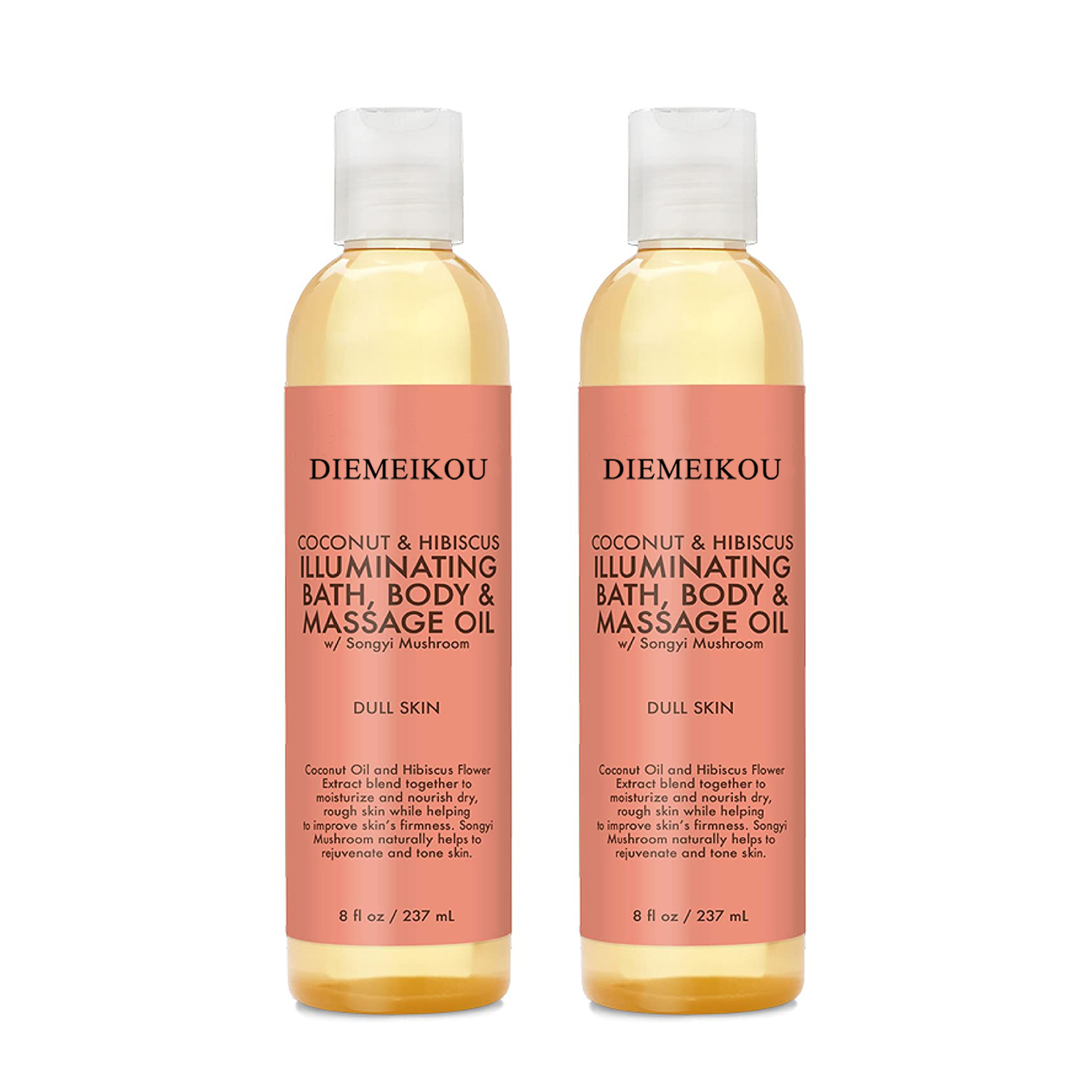 Coconut & Hibiscus Bath Conditioning Body Moisturizer Protects Dry Skin Body & Massage Oil