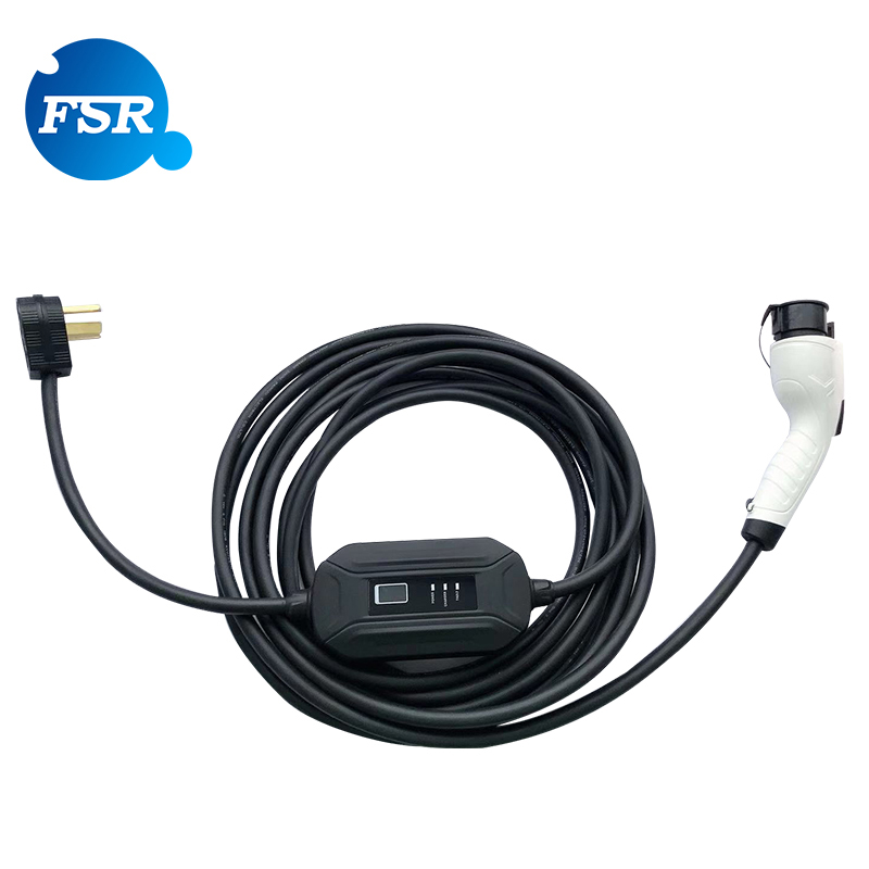 Прочный заводской level2 SAE J1772 тип 1 16 А однофазный 25 футов Nema 10-30 Американский Стандартный Портативный Зарядный Кабель AC EV