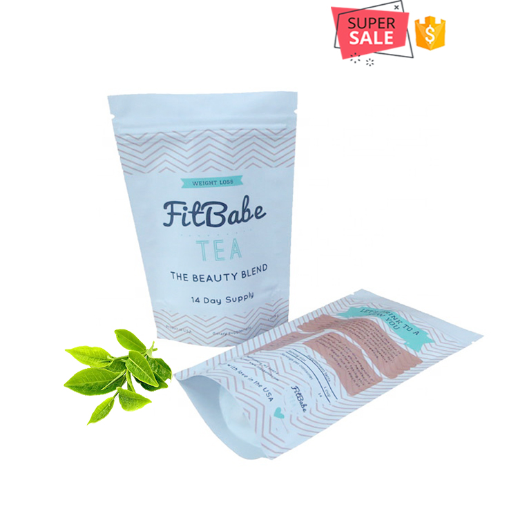 Удивительная работа Подгонянная Добро пожаловать Resealable жара уплотнение алюминиевой фольги мешок с белым блоком напиши-на полоски для упаковки чайного листа