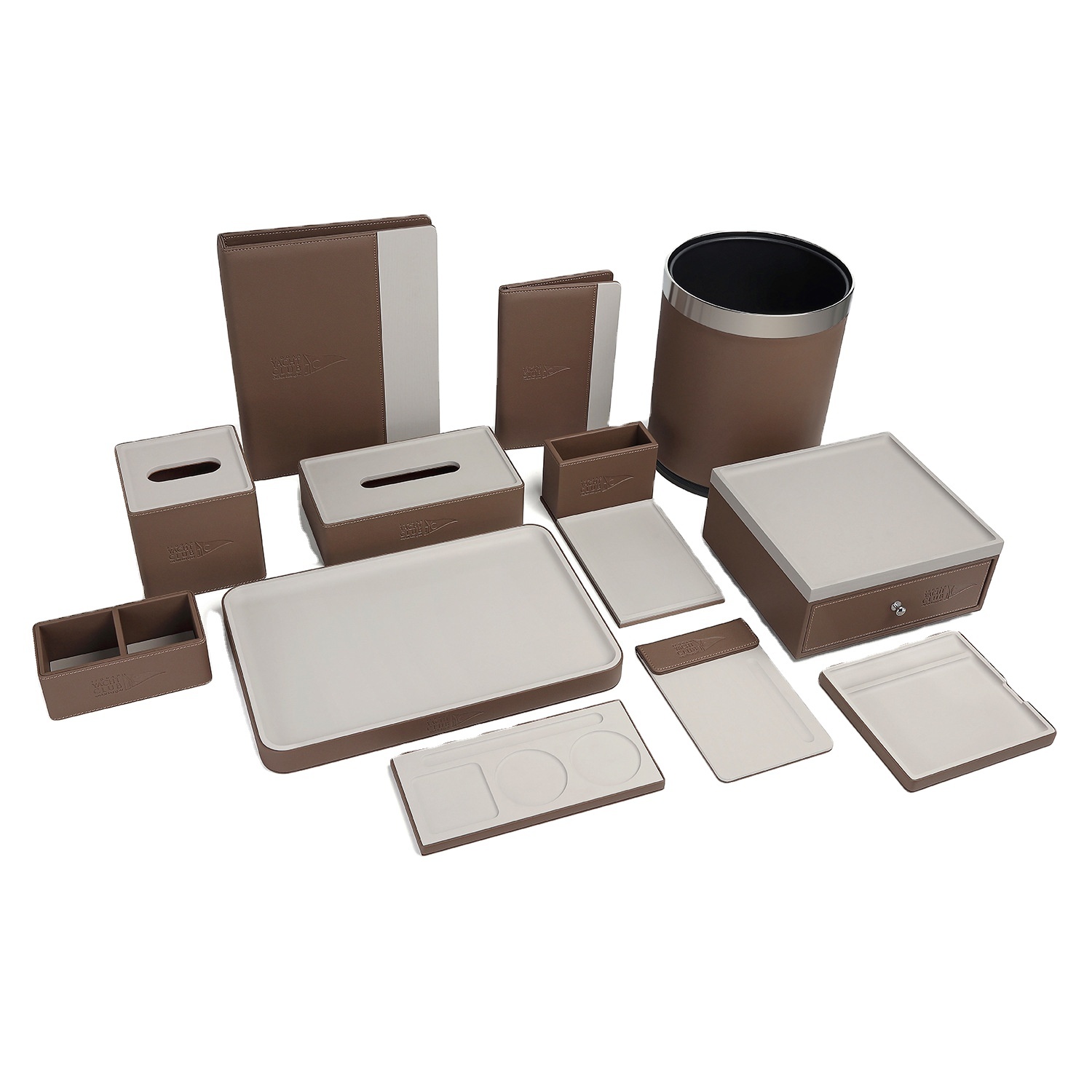 Storage Box for Hotels B&B Remote Control Tray Leather Goods Note Pad for Tissue Tea Soap Dish Storage