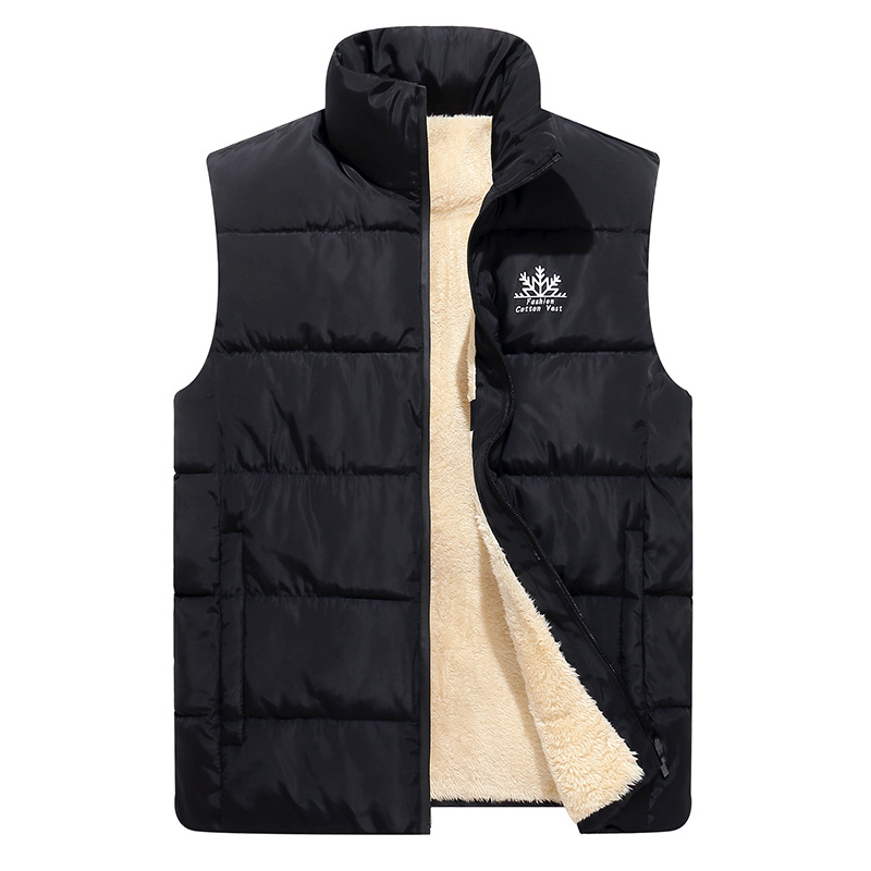 2021 New Sleeveless cotton-padded Outdoor jacket large size men's winter vest