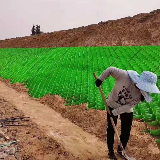 Черно-зеленый пластиковый геоячейка, подъездная дорожка, hdpe геоячейка, наземная сетка, укладчик геоячейка, дорожное строительство