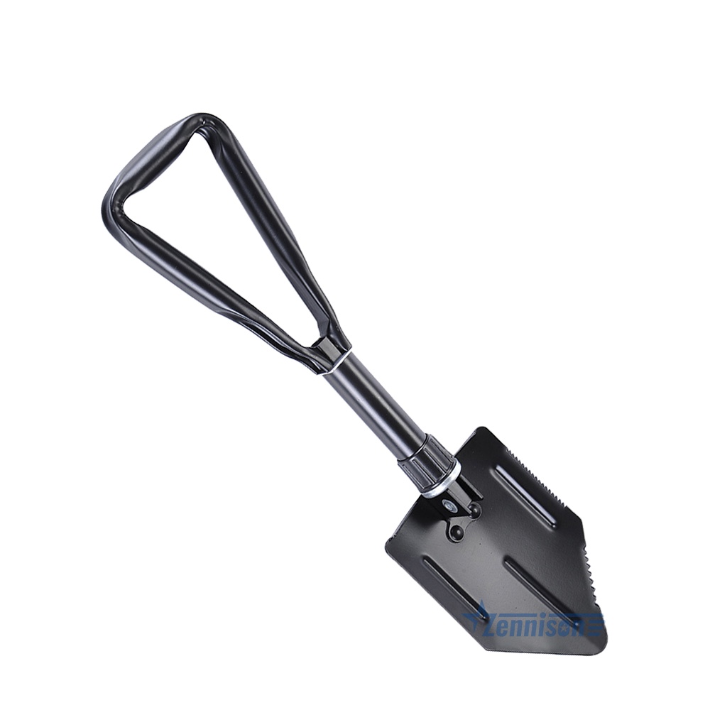 Multi-function survival shovel steel Military Folding Camping shovel with handle