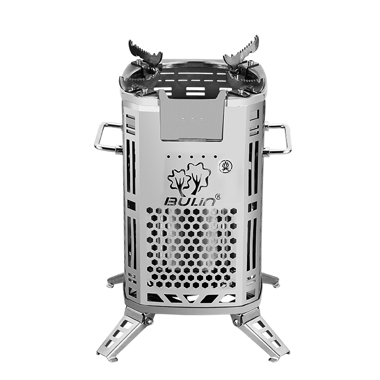 Bulin BL100-Q15 Biomass outdoor wood stove steel wood burning stoves fan inside