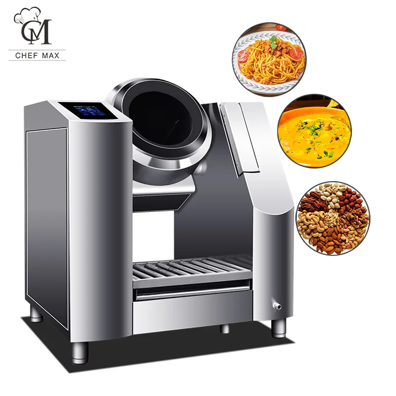 Chefmax Intelligent Multifunction Electric Automatic Stir Frying Cooking Auto Machine Drum