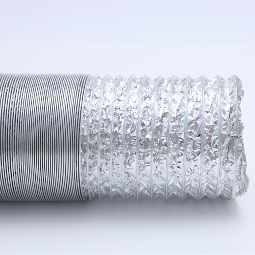 Steel Wire Spiral Ventilation 24 Inch Flexible Aluminum Foil With Tube Package