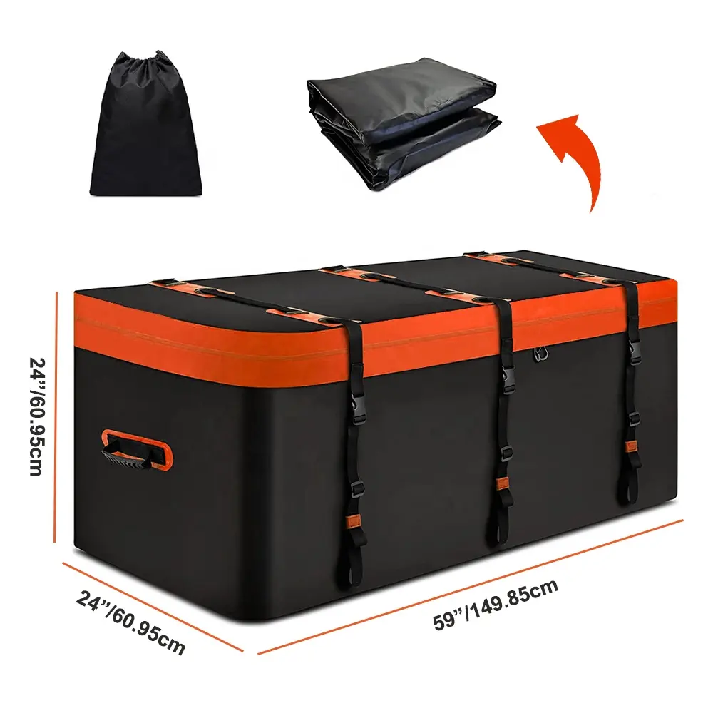 Waterproof Car Accessories Car Roof Bag Top Cargo Bag Rack Carrier Travel Storage Box For Jeep SUV