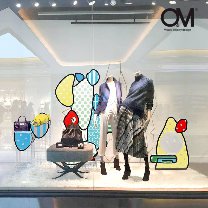 Дизайн дисплея O & M, магазин одежды, стеллаж для мягкой мебели