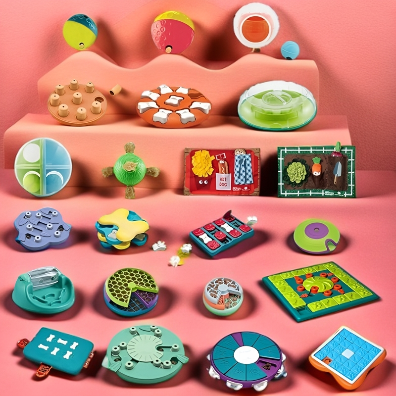 Octogon Animal Muzzle Tunnel Ropes Leaking Fall Gingerbread Robot Pet Spark Gray Feeder Interactive Black Heart Slow Feed Bowl