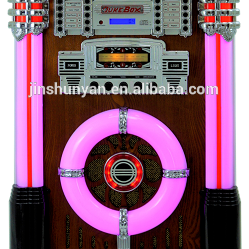 Ретро напольный Jukebox с CD-плеером, bluetooth, радио, AUX-входом и функцией линейного выхода