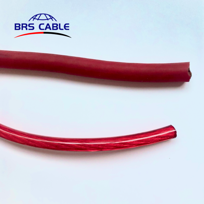7 AWG 4AWG 1AWG 2/0AWG мягкий акустический кабель, прозрачный матовый автомобильный аудиокабель, кабель сабвуфера