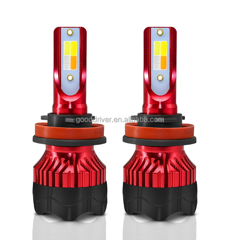 Multicolor led projector headlight Led H11 Car Light,car led headlamp bulb 16000lm H11 H4 Auto K5 Car H4 Led H7 Led Headlight