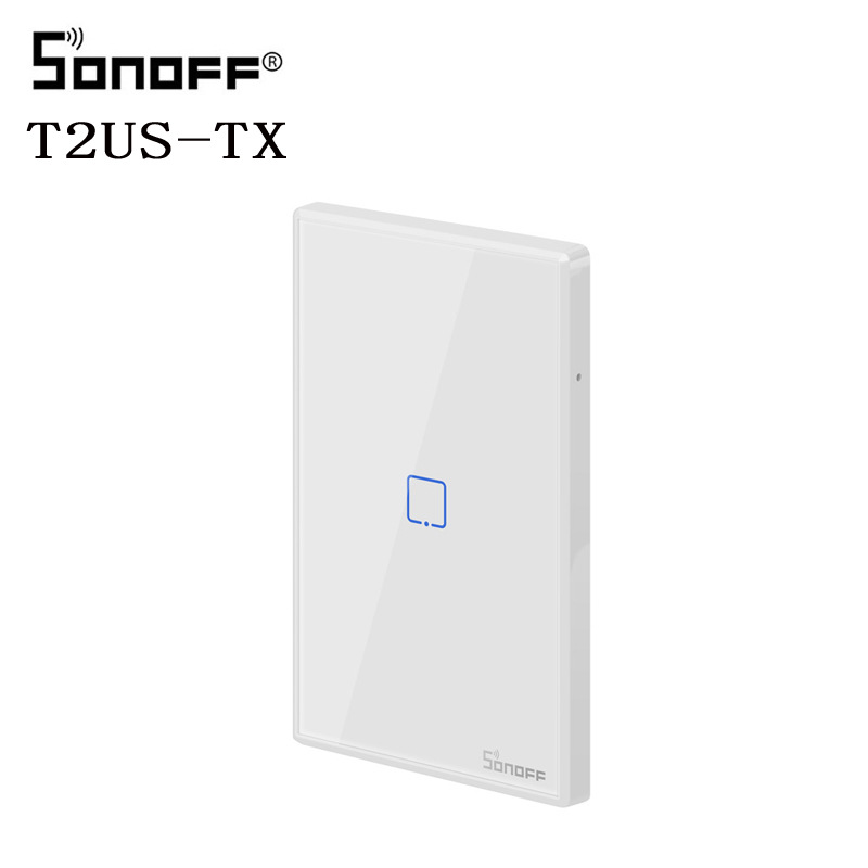 SONOFF T2 US SONOFF TX основной умный Wifi сенсорный настенный выключатель света с рамкой умный дом 433 RF/Voice/APP контроль работает с Alexa