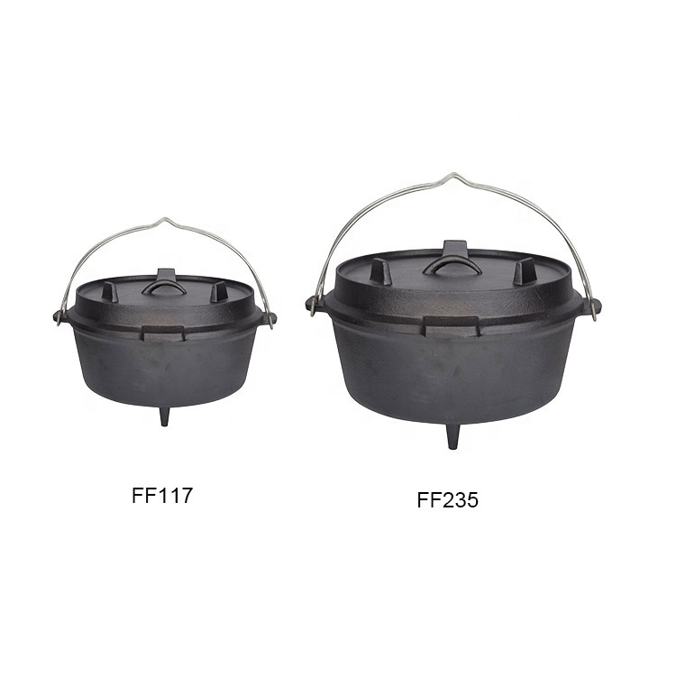 Деревянная горелка Esschert Design FF117, 3,5 л, 10 дюймов, для приготовления пищи на открытом воздухе, для кемпинга, Голландская духовка, горшок, посуда, чугунная голландская духовка, оптовая продажа