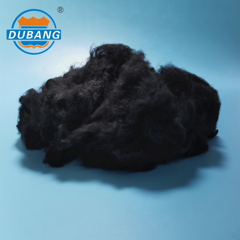Штапельное волокно Nylon66, 6D * 64 мм, черное
