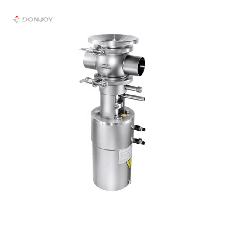DONJOY High Quality Sanitary Stainless Steel 316L Mixproof Tank Bottom Outlet Valve For Milk dairy
