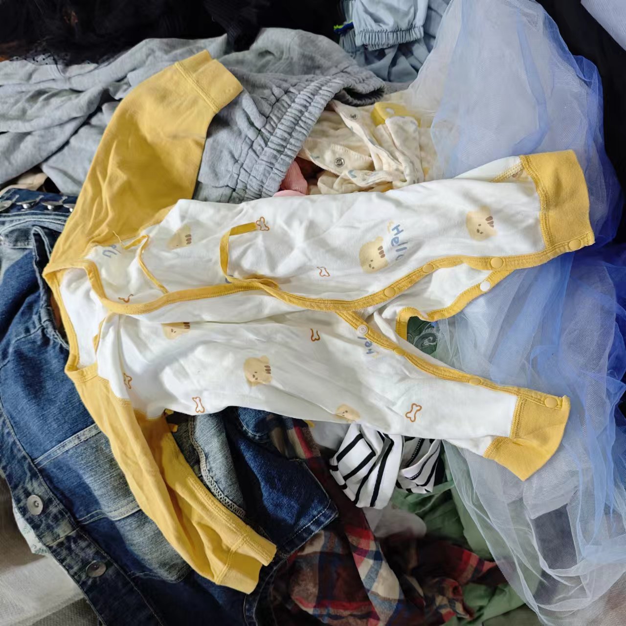 vintage korean Grade AA quality clothing thrift ukay bales spring cotton used clothes for children kids second hand clothing