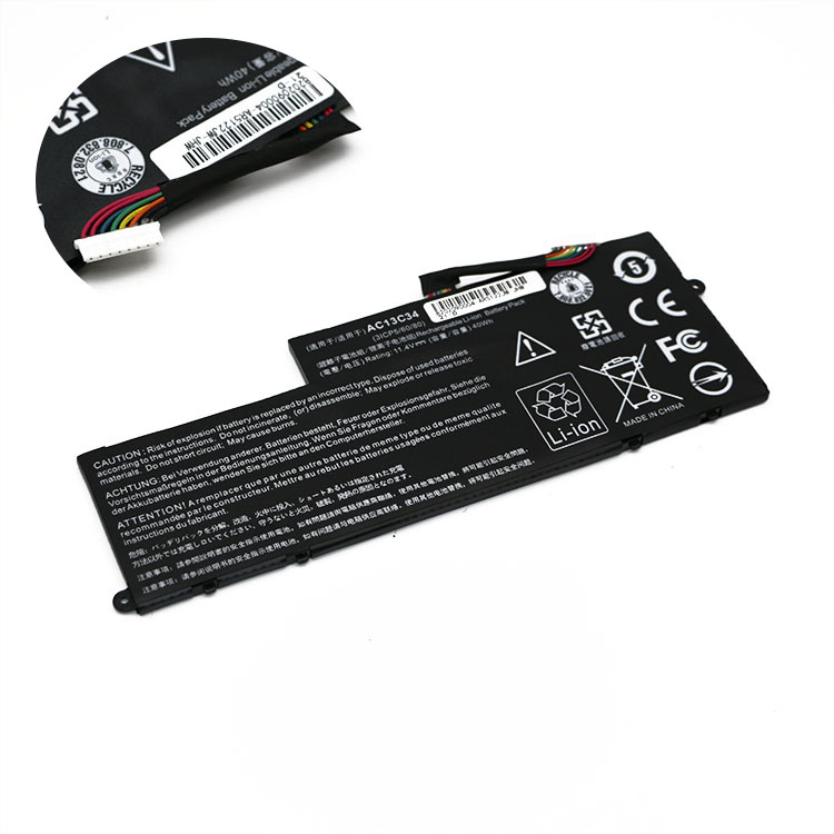 Перезаряжаемые AC13C34 3ICP5/60/80 KT.00303.005 Аккумулятор для ноутбука Acer Aspire V5-122P V5-132 V5-132P E3-111 E3-112 ноутбук