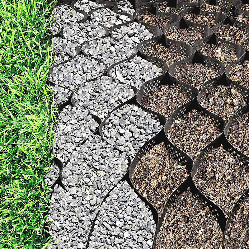 BEST Selling Driveway Stabilization Honey Comb Gravel Pavement Interlocking HDPE  Plastic Geocell