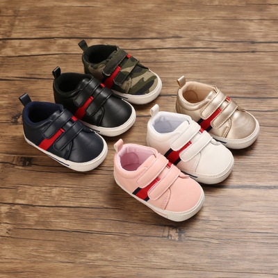 Baby shoes spring and autumn 0-1 years old boys and girls baby soft rubber sole leisure toddler shoes