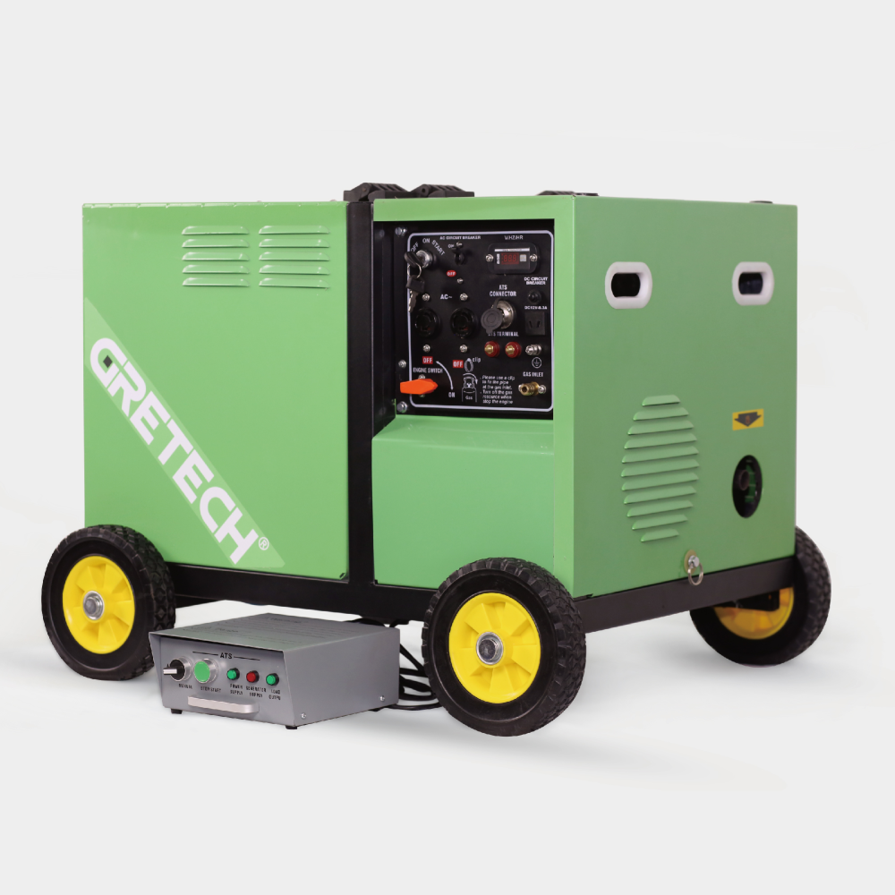 Gretech 5kw домашнего использования LPG генератор портативный газовый генератор с низким уровнем шума и низкий расход топлива