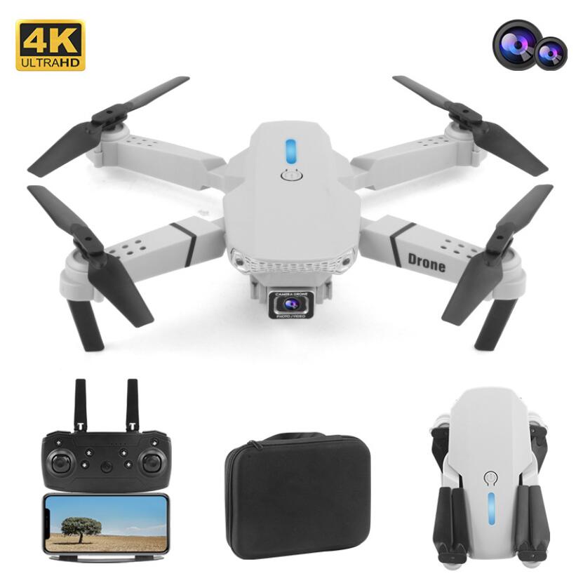 2021 E88 With Fixed Height 4k HD Wide-angle Camera Mini RC Drone toys Gesture Photo Mini Folding Rc Quadcopter VS S70 pro drone