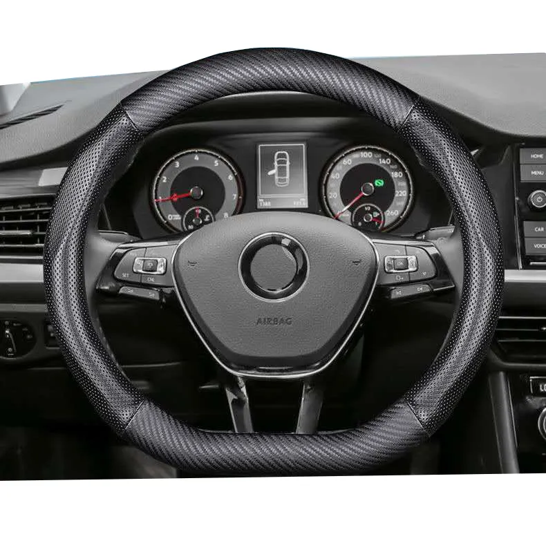 Philippines hot sell matt carbon fiber car steering wheel cover D shape