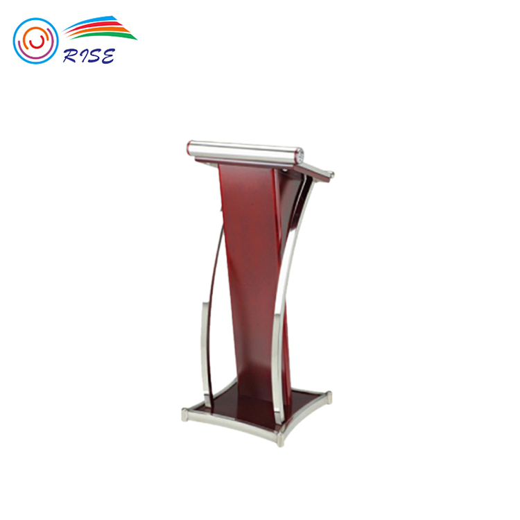 Hotel Wooden Metal Lectern Stands Church Pulpits / Podium Rostrum Speech Stand For Sale