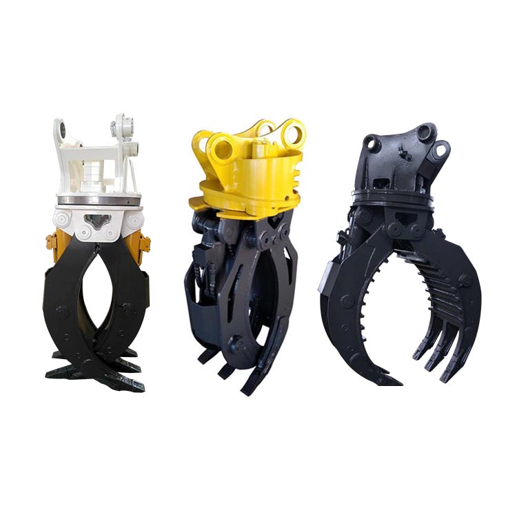 Rotating 360 degree hydraulic multi Peel clamp for 10-15 ton excavator PC130