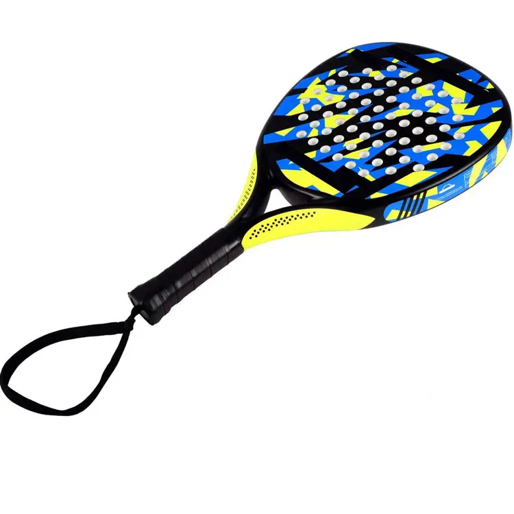 2021 Best Sells Tennis Paddle Racket Padel Carbon Fiber Surface withDiamond Shape POP Paddle Rackets