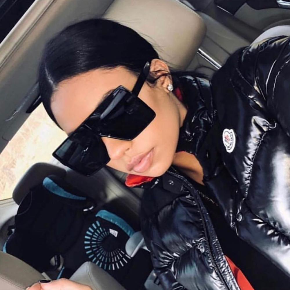 Trendy Oversize Women 2020 Custom Logo Wholesale Sun Glasses Womens Oversized Square Sunglasses