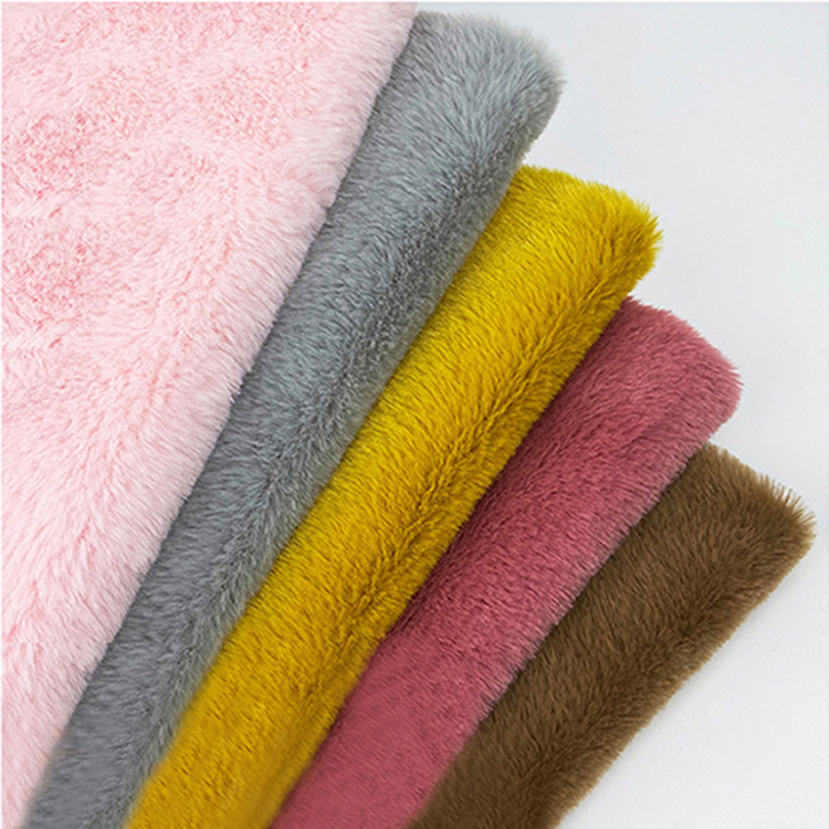 2023 Kingcason Custom Color Hot Selling Friendly 100 %Polyeste180CM 280gsm Faux Fur Fabric For Home Textile