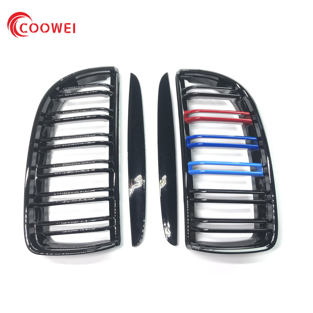 Глянцевые черные Передние решетки M-color для Bmw 3 серии E90 2005-2007